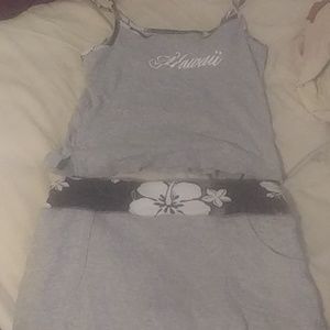 Hawaii tank top and skirt